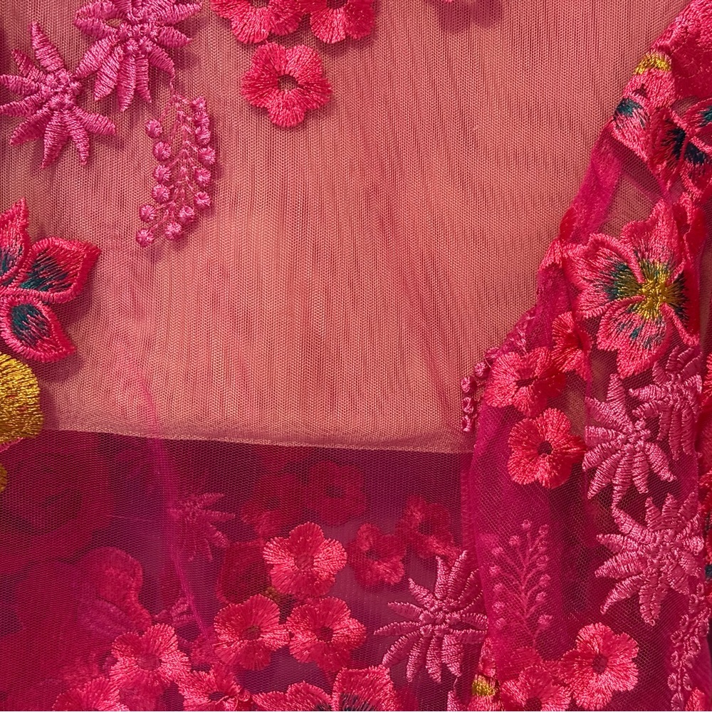 Bronx and Banco Eva Midi Floral Embroidered Dress M - Picture 15 of 16